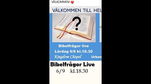 Apropå KYRKOVALET... Kan Svenska Kyrkan bli styrd av Bibeln igen? Bibelfrågor Live 6/9/2025