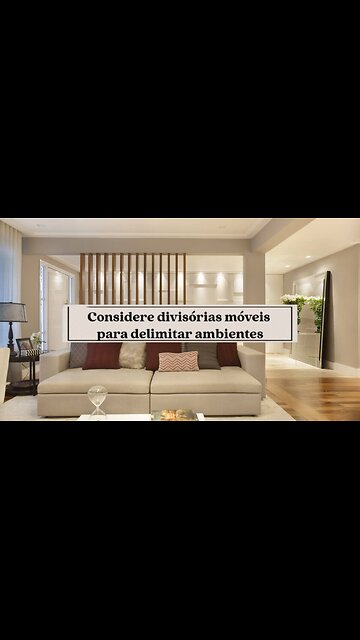 Como Usar Biombos e Estantes Vazadas para Separar Espaços #shorts #sala #biombo #estante