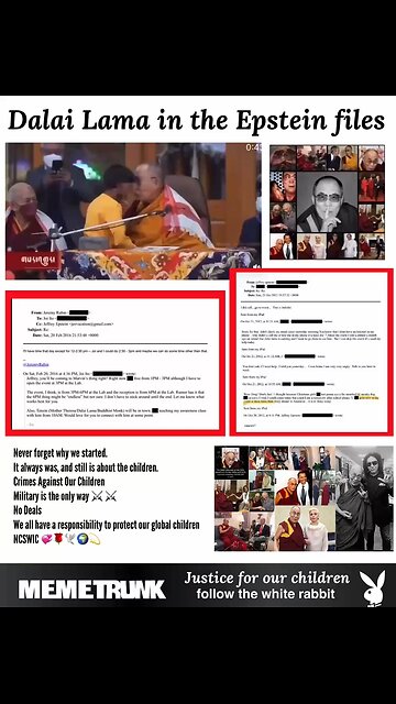 DALAI LAMA IN EPSTEIN FILES WHICH ALSO MENTIONS MOTHER TERESA