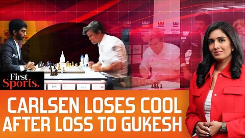Carlsen Loses Cool After Loss To Gukesh_ Bangs Table _ First Sports With Rupha Ramani _ N18G