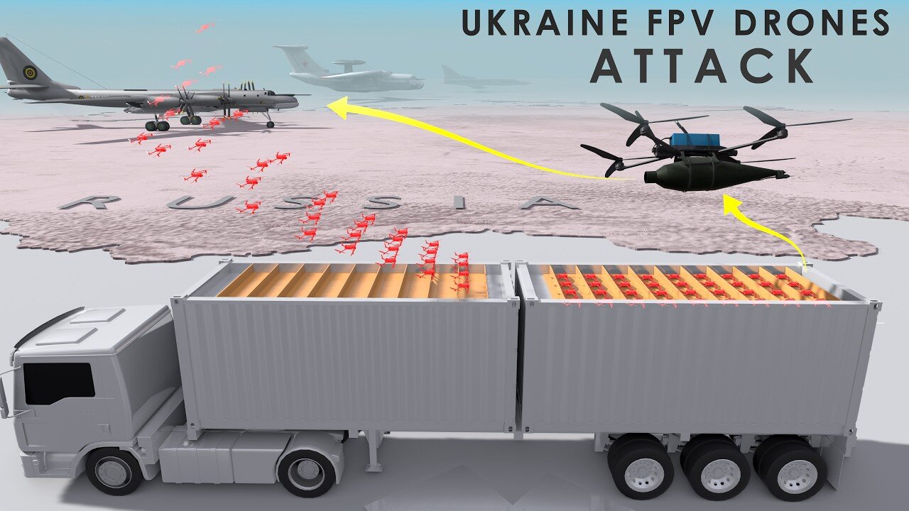 Ukrainian FPV Drones launched from Trucks, an Evolution in Drone Warfare ✈️💥🚁🚚