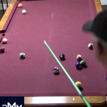 5 BALL BANK AROUND THE CORNER TO THE SIDE POCKET!