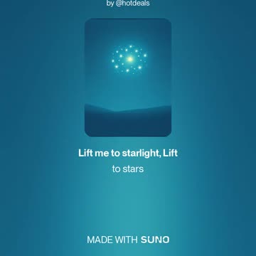 🌟 Lift me to starlight, Lift to stars 🌟