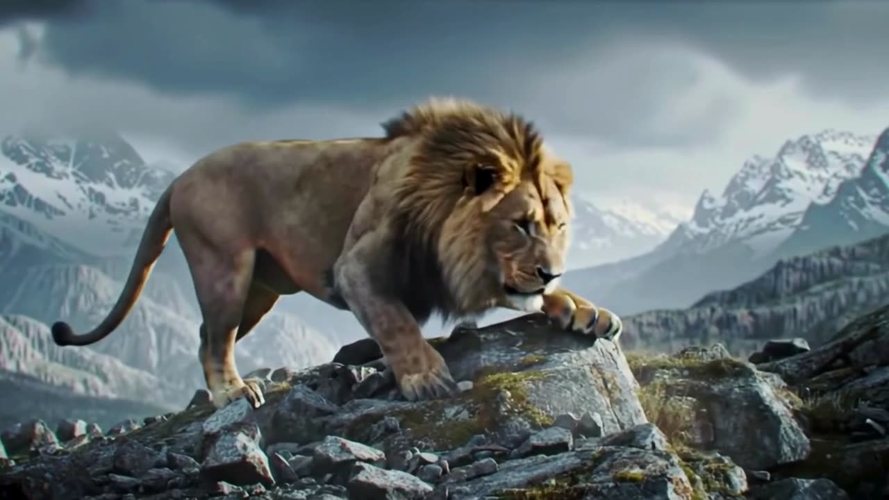 Lion’s Narrow Escape on the Cliff Edge | Wild Survival Moment