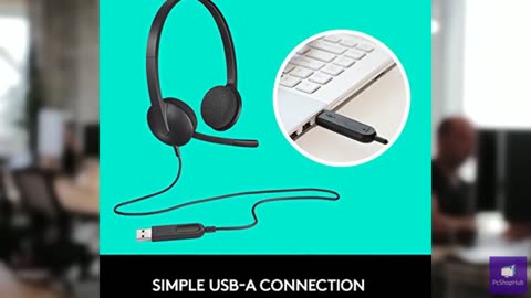 Logitech USB Headset H340, Stereo, USB Headset for Windows and Mac - Black