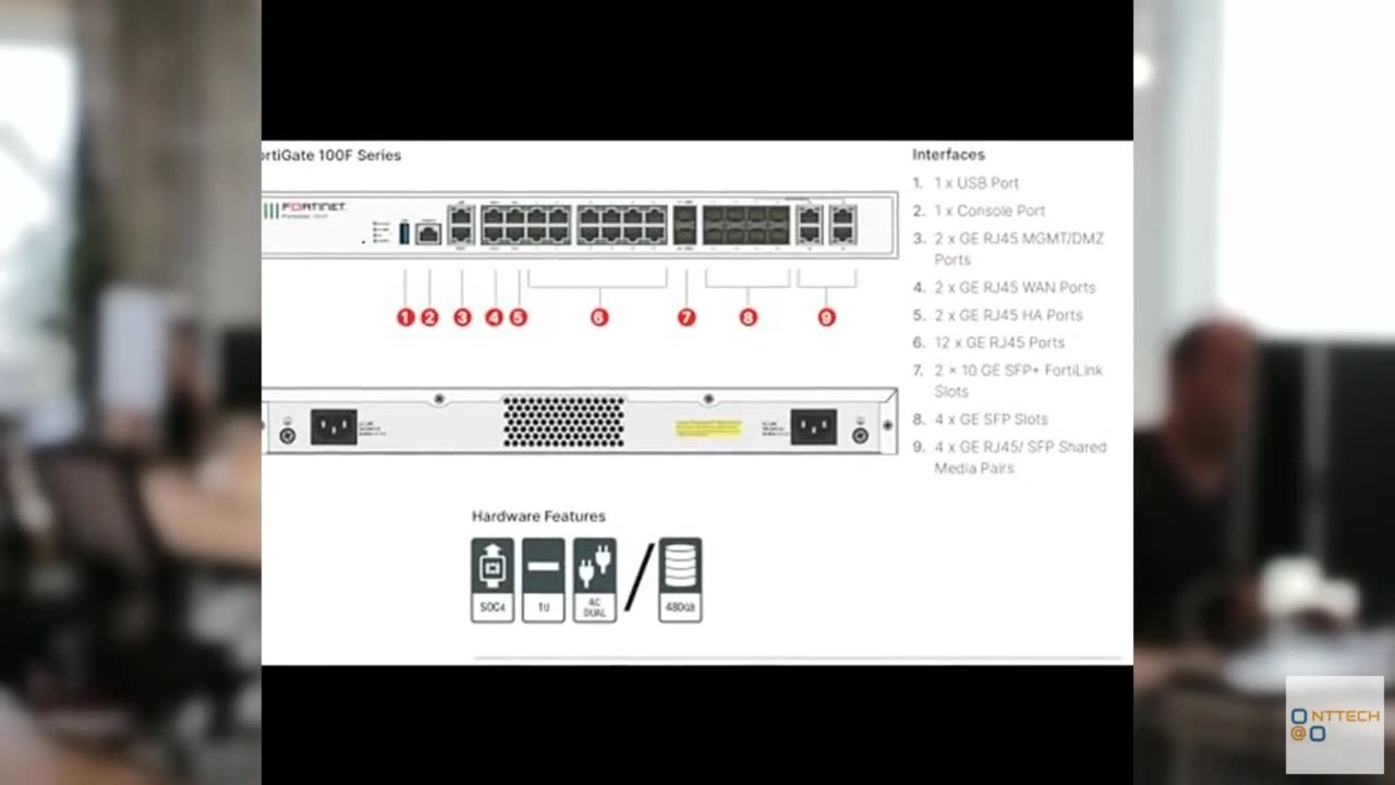 FortiGate-100F Network Security Appliance Plus 3 Year FortiGuard Enterprise Prot