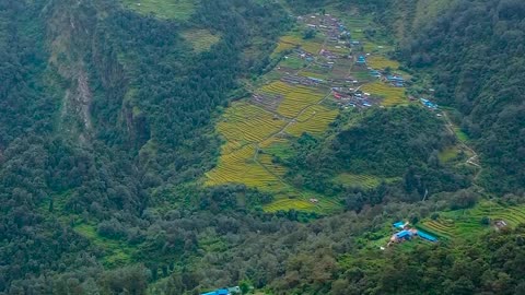 Annapurna Base Camp Trek Trail Drone Video | Chhomrong to ABC in 5 Days! 🏔️