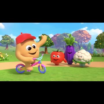 Aaloo Miya Rhyme | Cute Veggie Friends Song | Kids Fun