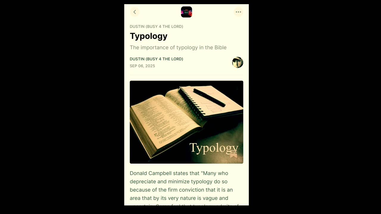 Biblical Typology (Substack Audio)