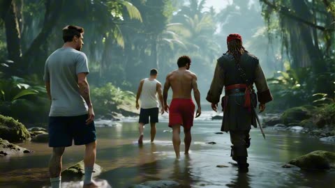 JACK SPARROW has captured RONALDO, MESSI and NEYMAR to find treasure in the cave!