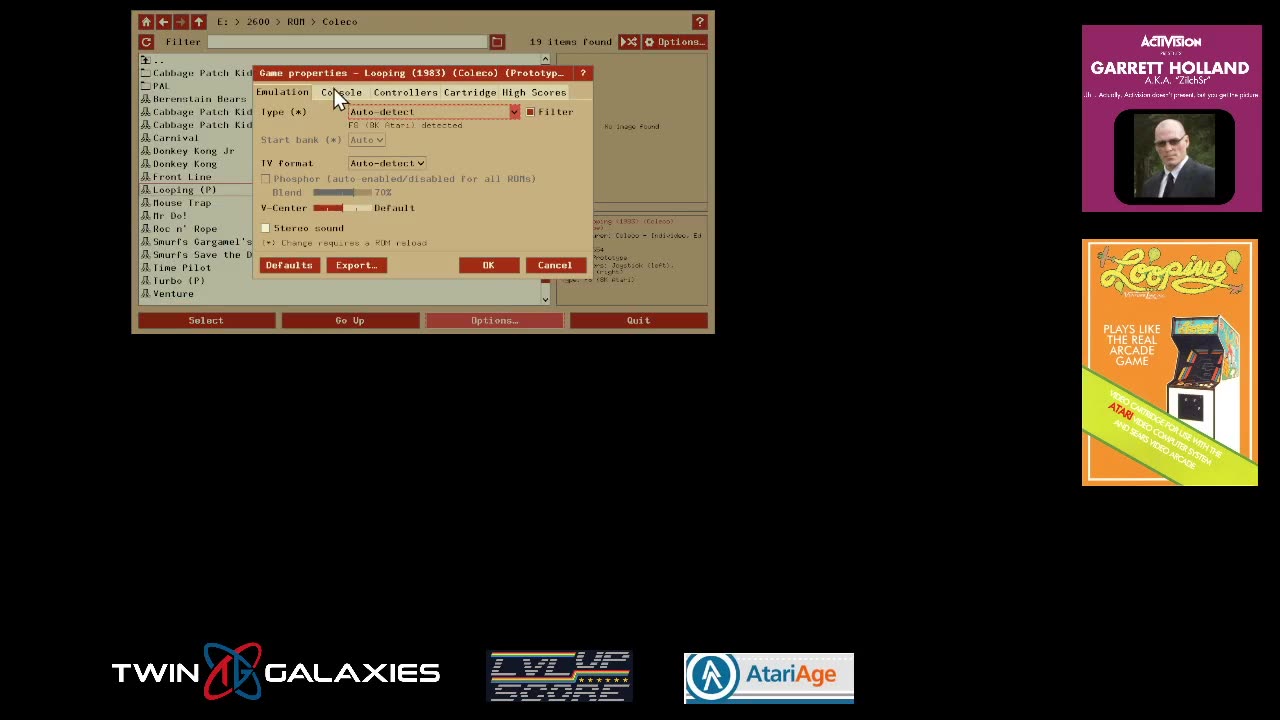 Atari 2600 EMU - Looping - Game 1 X/X - 20,790