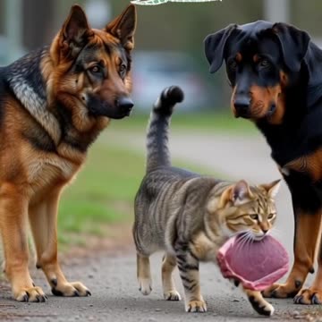 The cat solves all problems