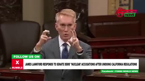 Sen Lankford takes the stage to defend canceling CA regulations