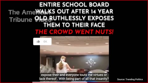 WATCH: Entire School Board Flees after 14-Year-Old Calls Them Out to Their Faces