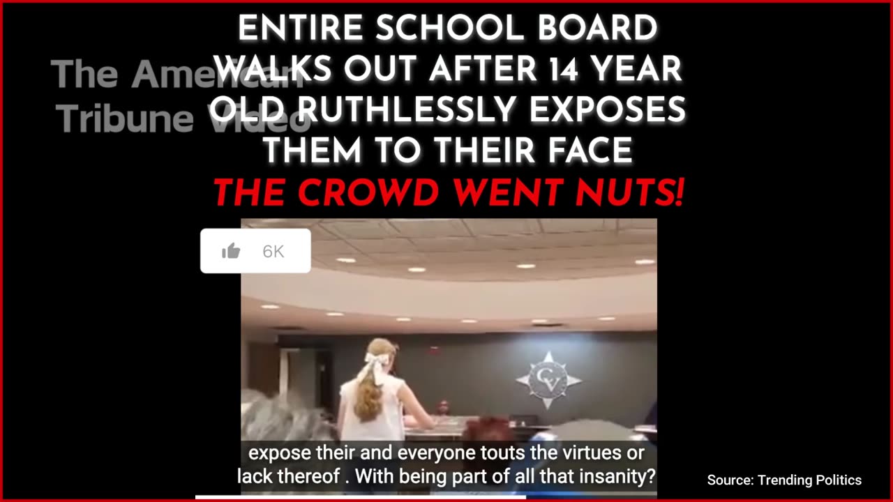 WATCH: Entire School Board Flees after 14-Year-Old Calls Them Out to Their Faces