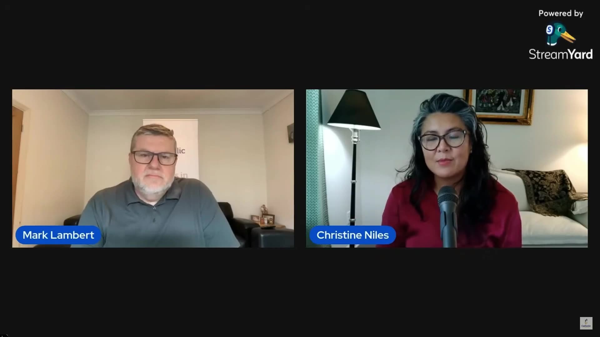 Christine Rumble Mark Lambert with Christine Niles on Pope Leo IV (21-05-25)