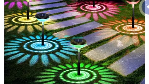 Nupostai 8 Pack Solar Pathway Lights