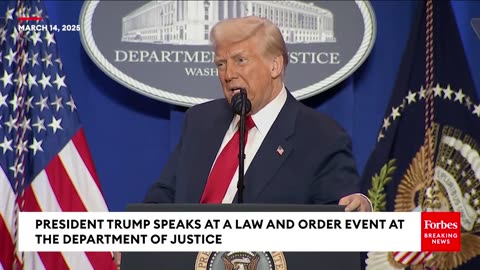 Trump Vows To Restore ‘Fair, Equal, And Impartial Justice’ During His Speech At The DOJ