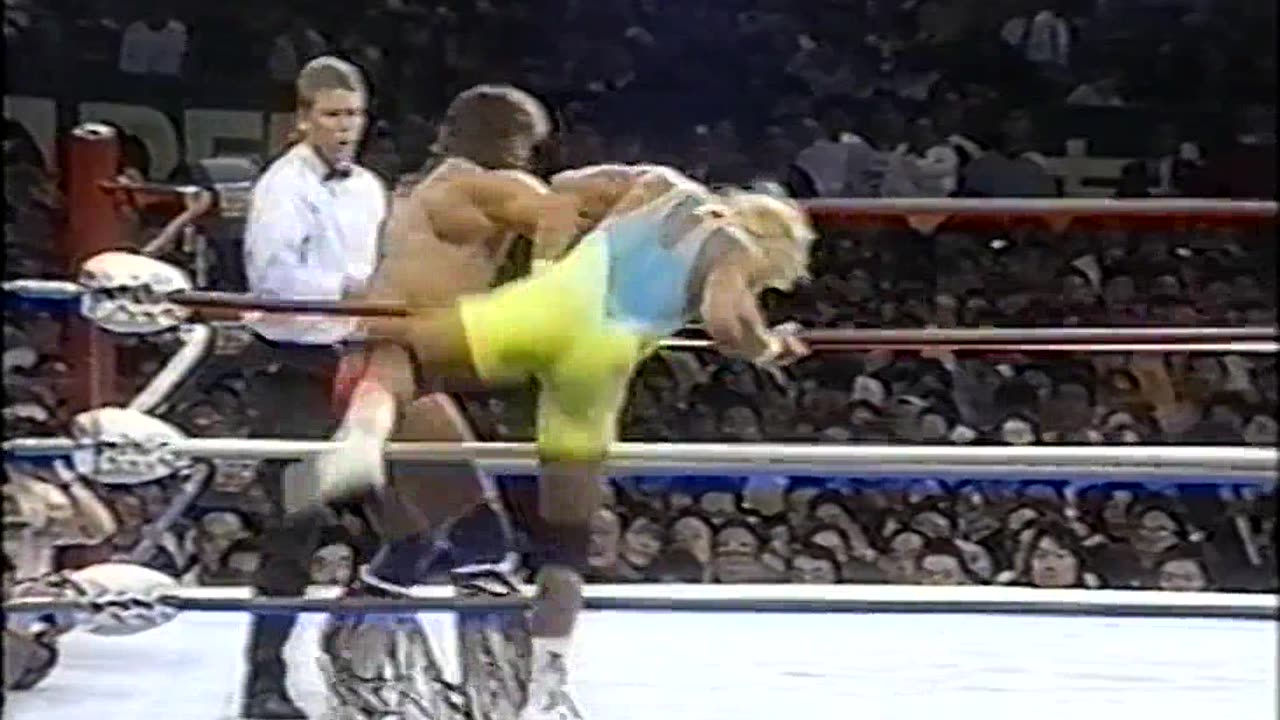 (1991.03.30) Kerry Von Erich vs Curt Hennig - SWS/WWF Wrestlefest