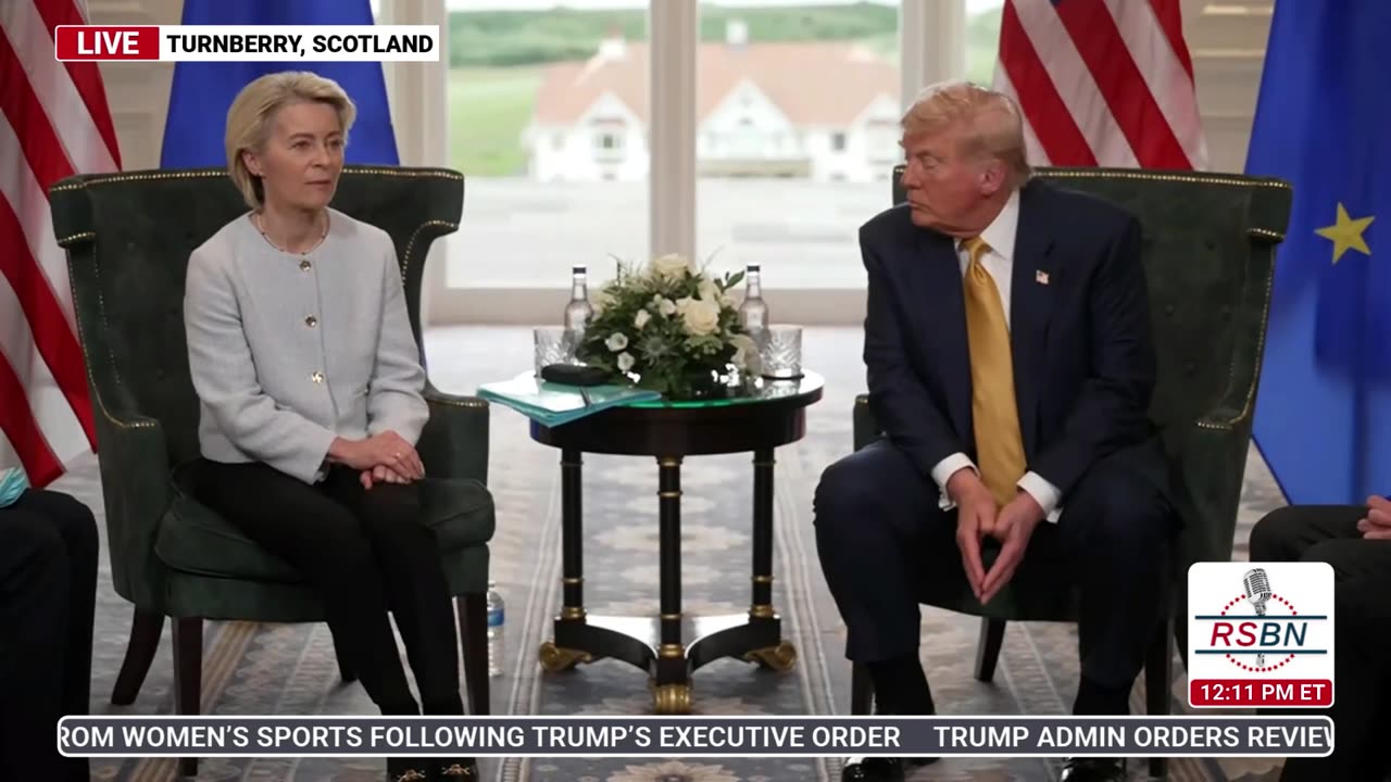 FULL REMARKS: President Trump and the President of the EU Commission discuss trade deals - 7/27/2025