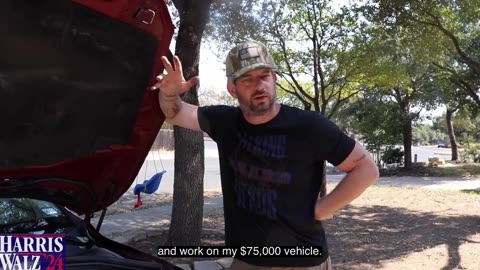 Tim Walz Parody-Tampon Tim Works on His Truck