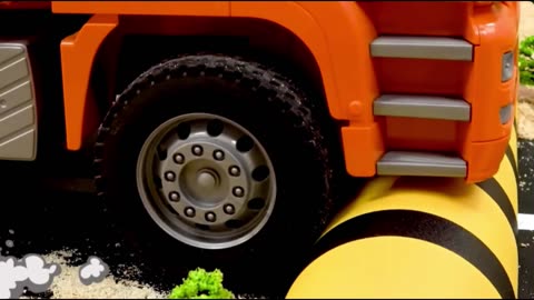 Adventure with Toy Trucks: Excavator Saves Dump Truck!