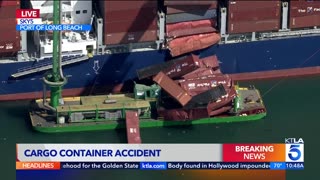 No injuries reported after dozens of shipping containers fell into the ocean at the Port