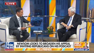 Newsom looks to broaden his appeal by inviting republicans on his podcast