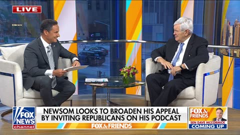 Newsom looks to broaden his appeal by inviting republicans on his podcast