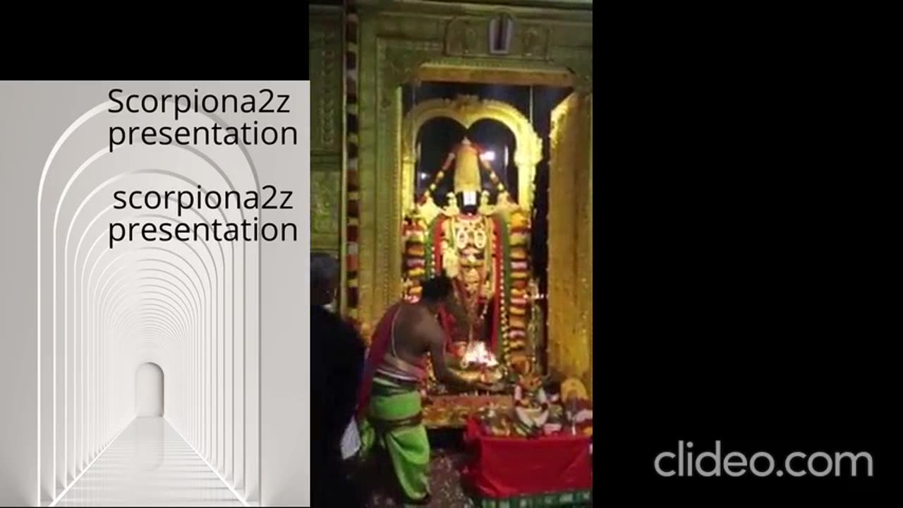 Darshan and arti of the lord of the seven hills