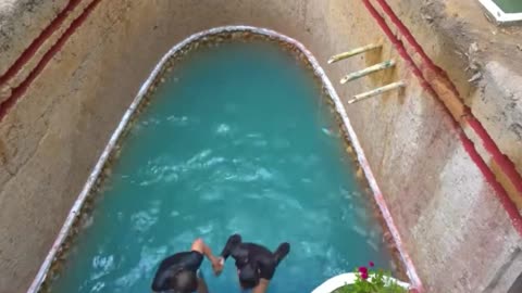 Two Girls Construct a Stunning Underground Pool & Hidden Villa Entirely by Hand