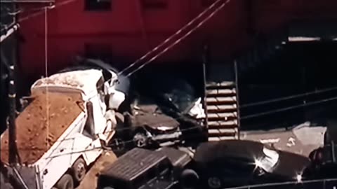 Dump truck crashes into whisky a go go