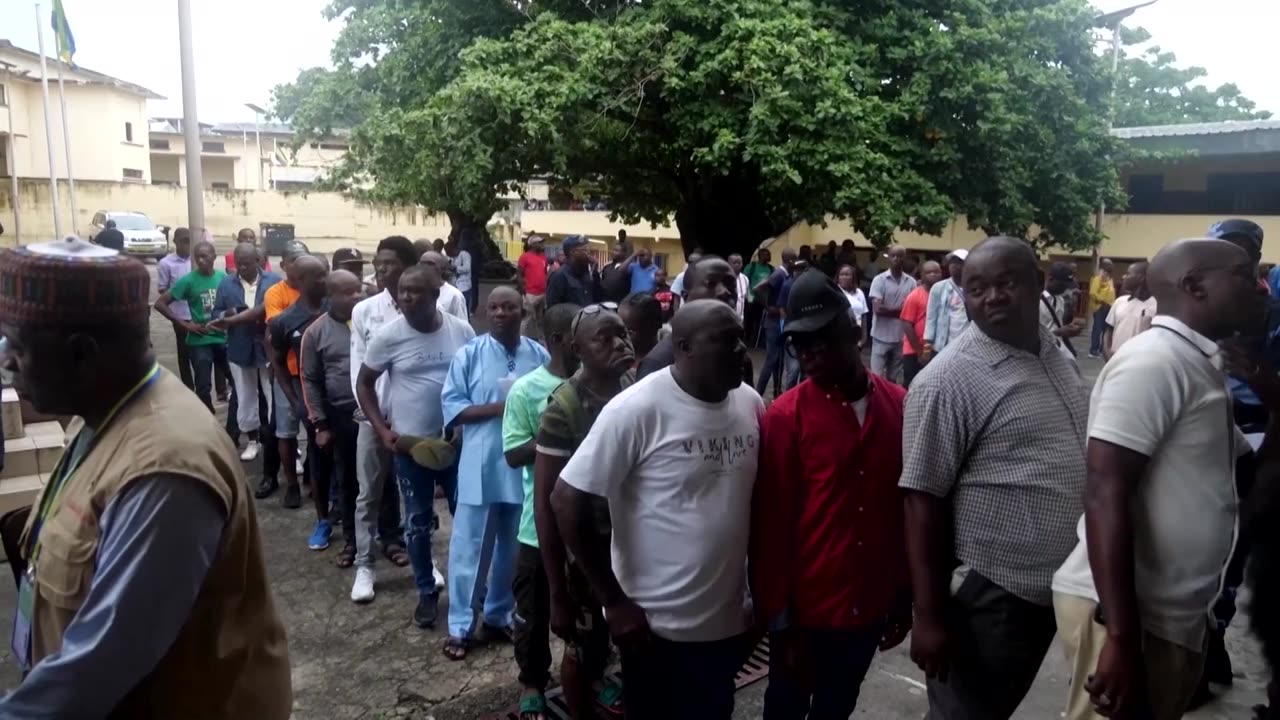 Voters queue up for Gabon's first post-Bongo presidential election