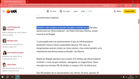 Um em cada 5 projetos de lei para influenciadores cria regra criminal.mp4