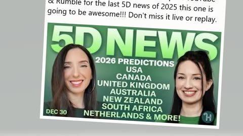 ✨ 5D NEWS Dec 30 • 2026 Predictions for countries: USA, Canada, Europe, Australia & more!