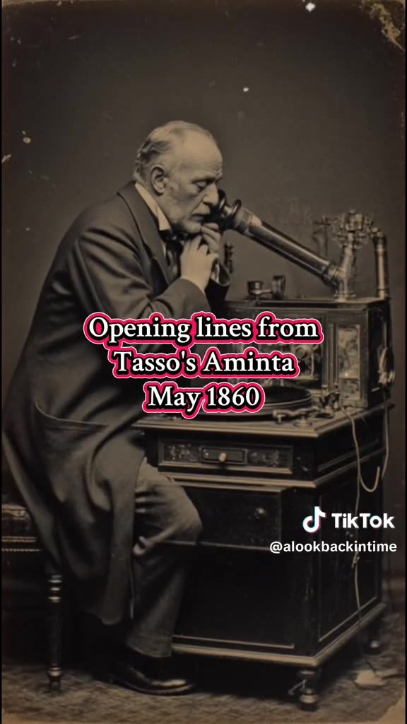 The first sounds that humans ever recorded..