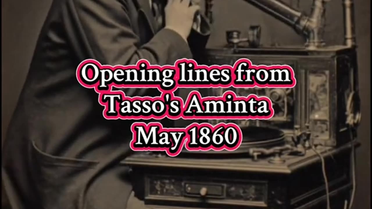 The first sounds that humans ever recorded..