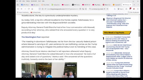 Ghislaine Maxwell Reportedly Collaborating With DOJ, Spoke 5 Hour