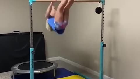 Legend says, she still hangin' there #funny #fail #gymnastics #AFV