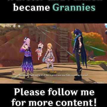 When Traveler and Paimon became Grannies 2