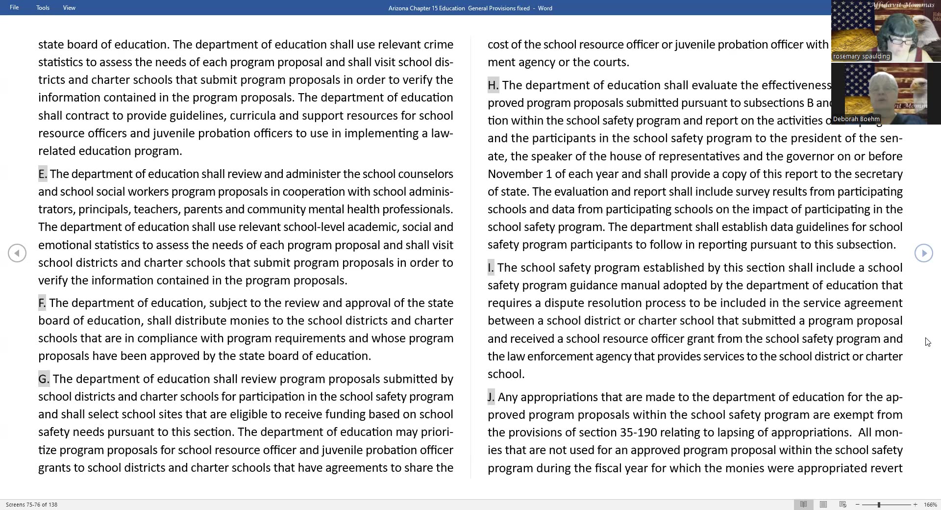 Education Cleanup Statutes 3-11-25