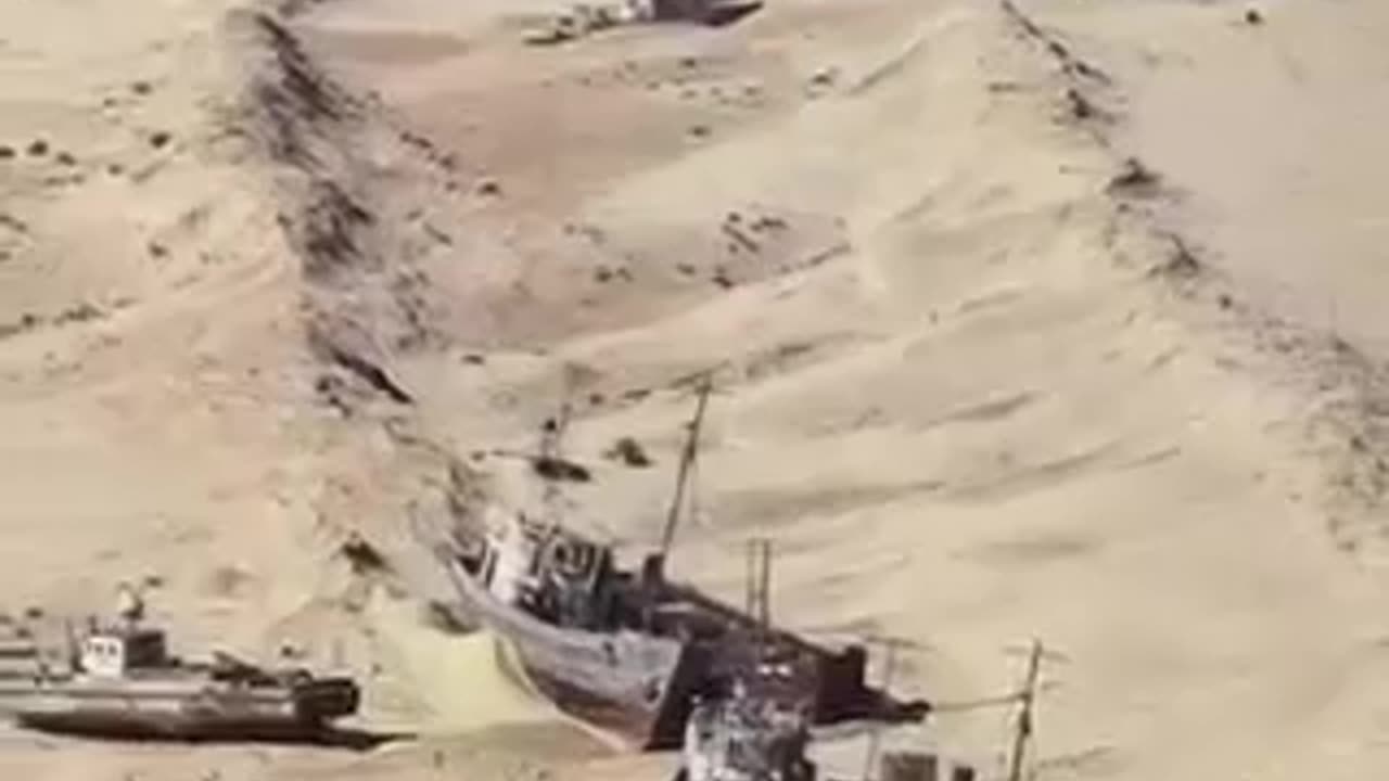 Ghost Town Appeared when Sea Dried