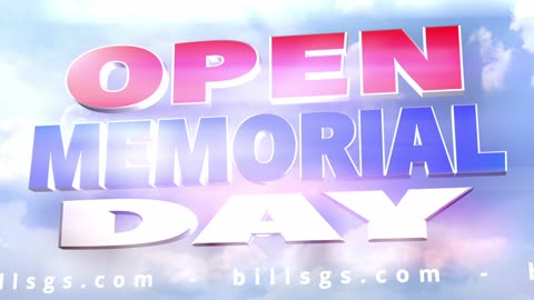 Open Memorial Day!
