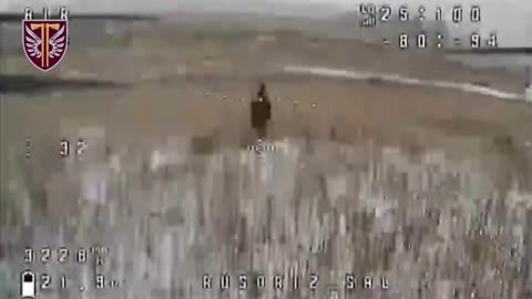 Russian Infantry Group is Lit Up Outside of Kupyansk