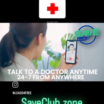 Talk to a doctor from anywhere 24/7 with Save Club Health!