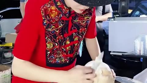 Cutting a coconut!.hd