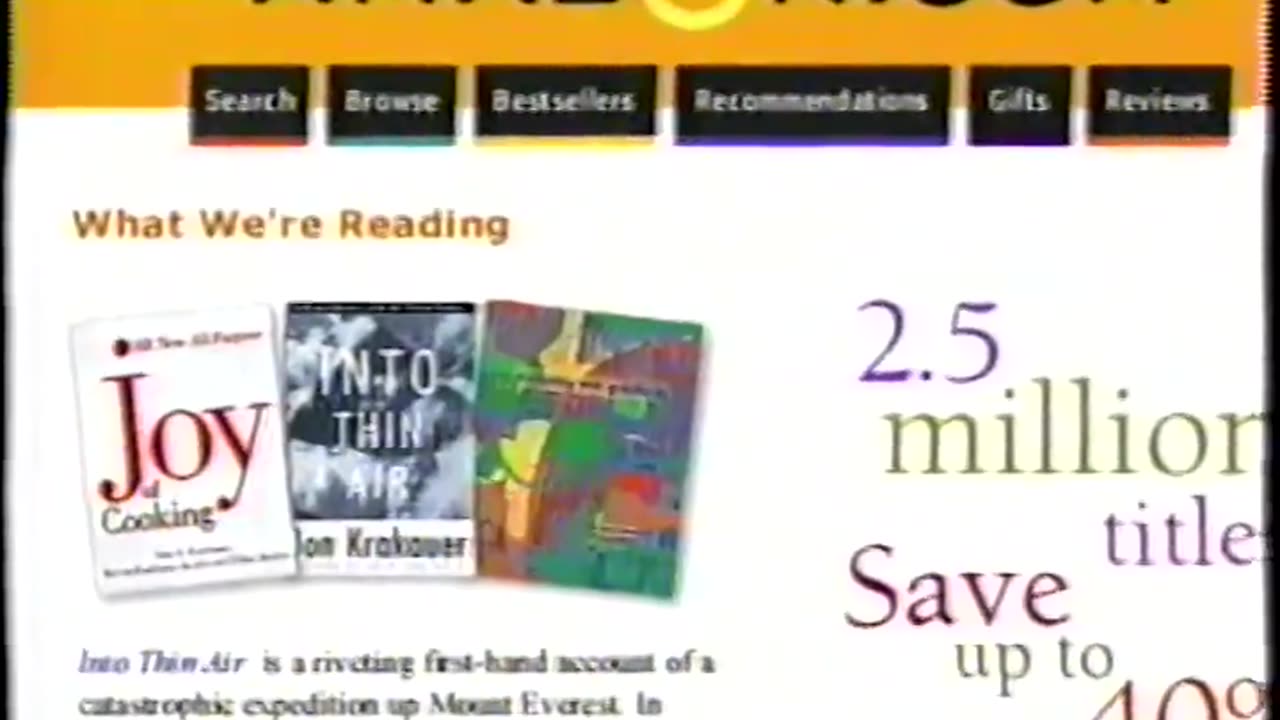Amazon.com Books Commercial - 1998