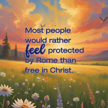 Comfort in Control or Freedom in Christ?