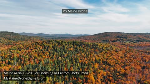 Maine B-Roll (No Audio): Fall Foliage in Woodstock Maine Video 4