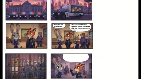 Zootopia Fan-made comic - The result after capturing the Lynx cat family